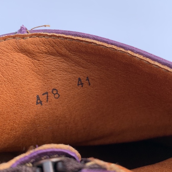 purple leather ankle boot The ART Co. - Picture 11 of 15